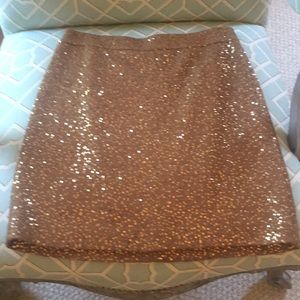 Sparkling gold mini -worn once